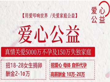 仁寿捐卵助孕生子 爱心志愿者招募